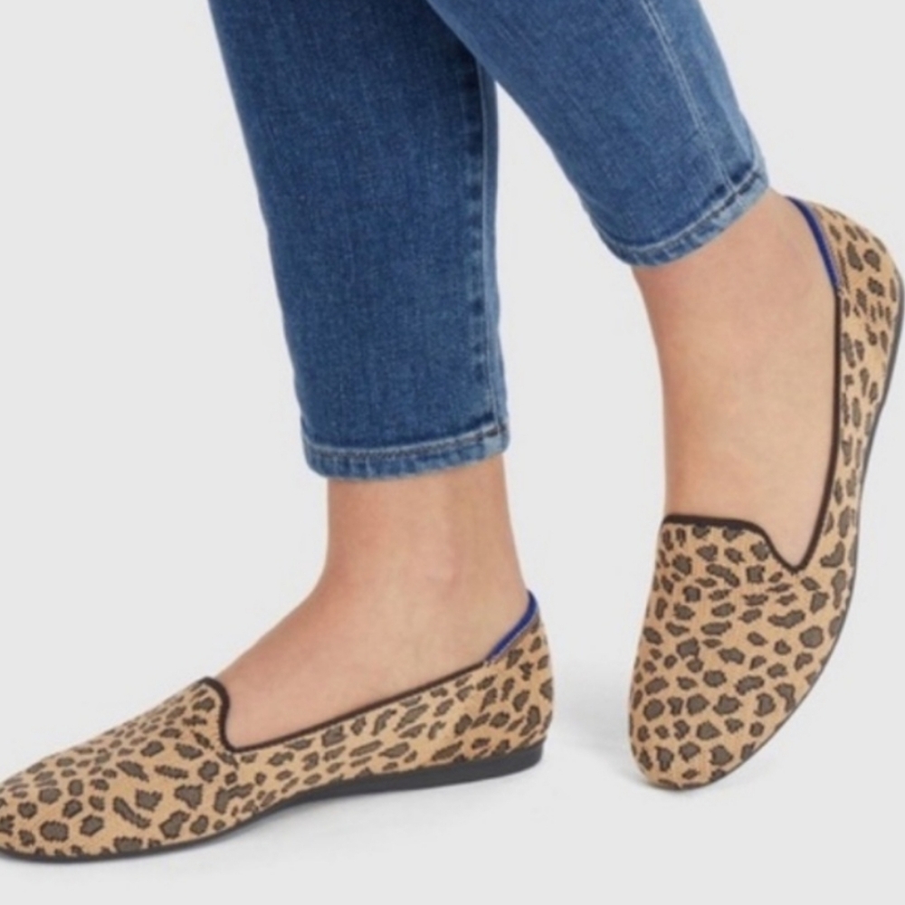Rothy's Cheetah Print Loafers Size 6